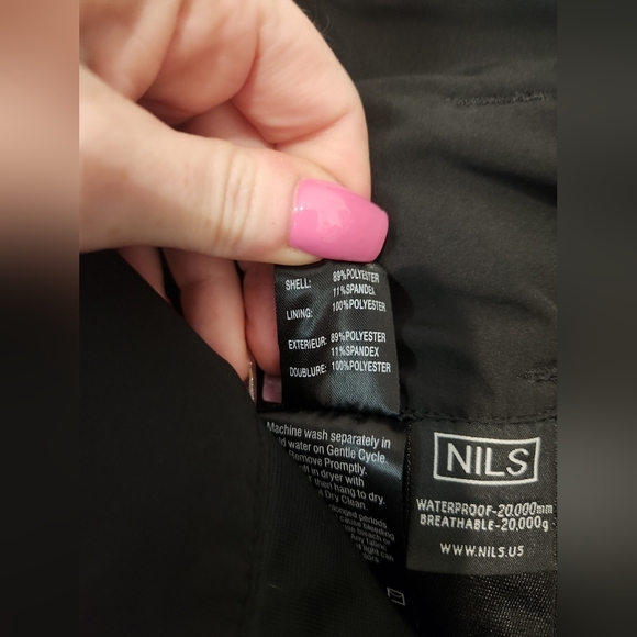 NILS Betty Slim Fit Ski Snowboard Pants Blacl Size 8R - Picture 10 of 12